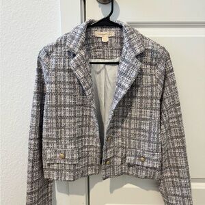 Colorful plaid blazer